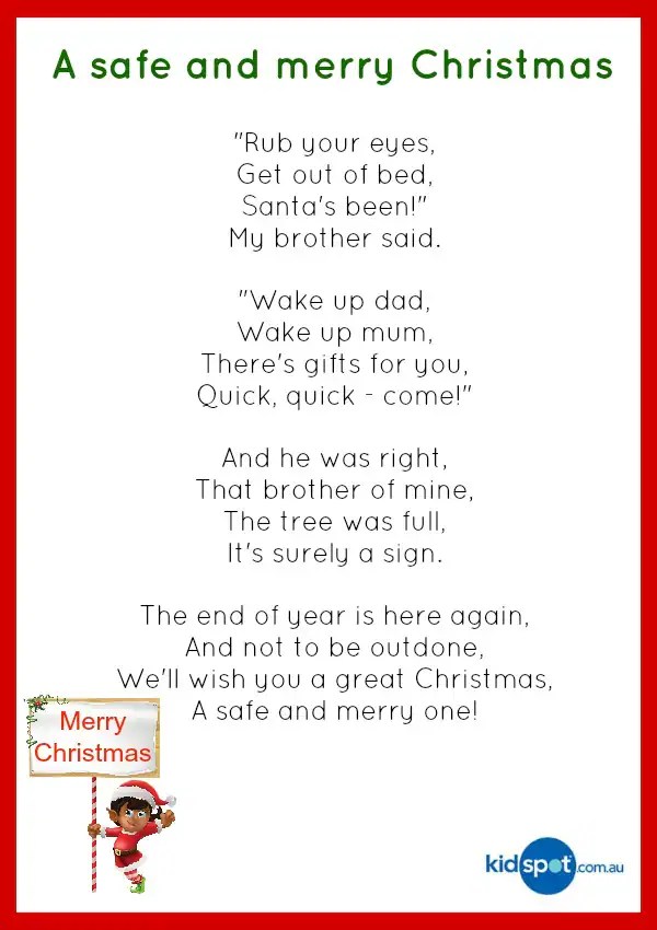 Christmas poetry Kids, Christmas, Christmas cards Kidspot