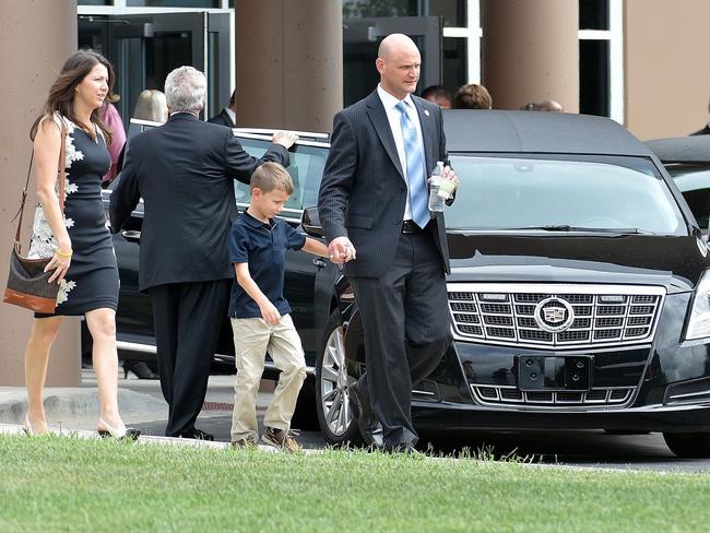 Father pays emotional tribute at funeral for son killed on water slide