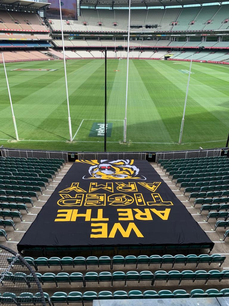 AFL 2020 Richmond vs Carlton, Tigers tribute to fans at MCG, ‘We are