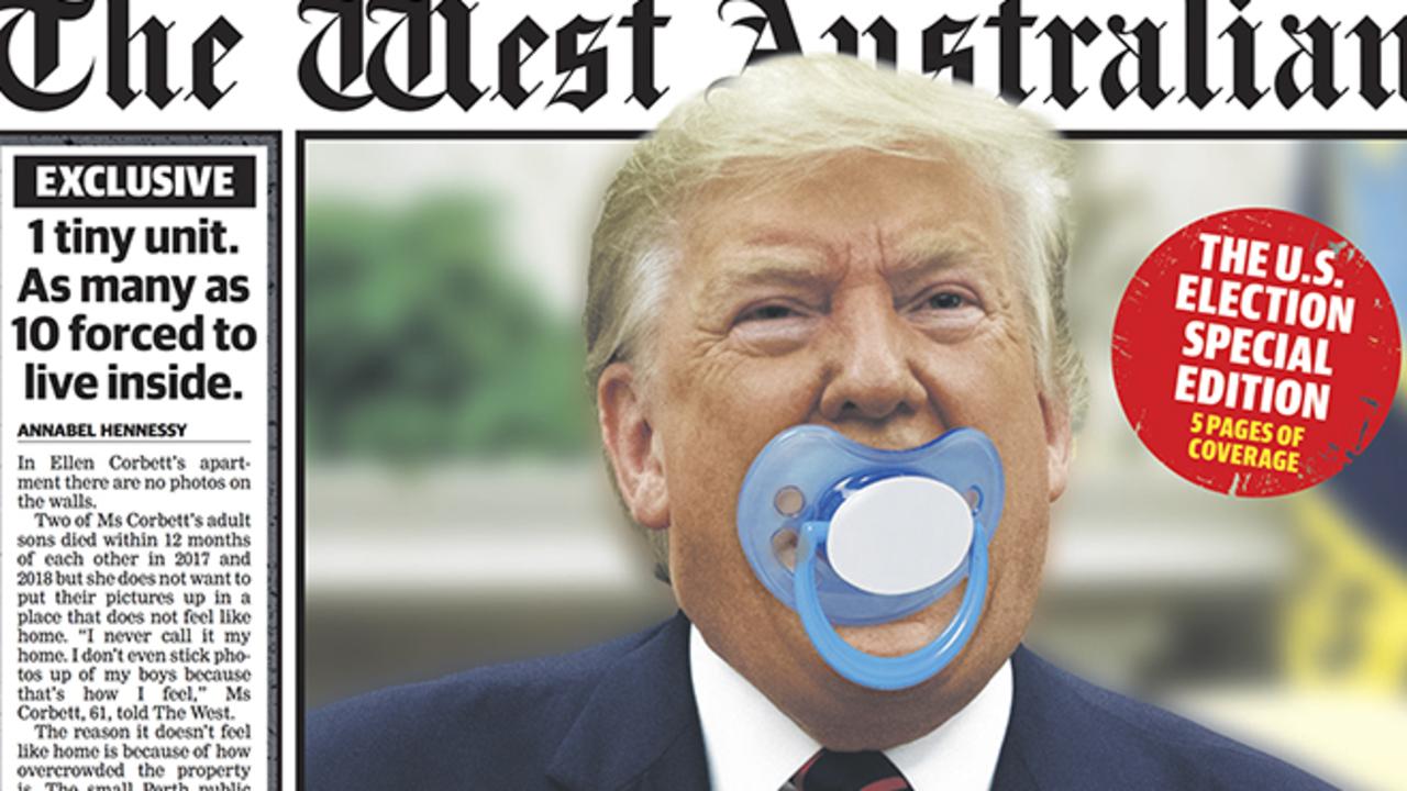 US election 2020 Newspaper front pages savage Donald Trump tantrums