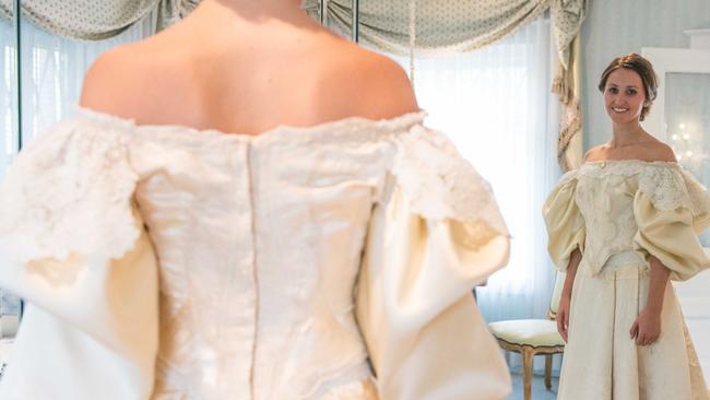 120yearold wedding dress Bride is 11th to wear gown Herald Sun