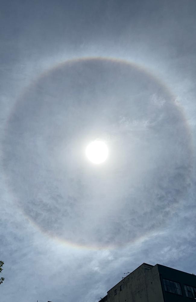 Sun halo appears in NSW sky Daily Telegraph