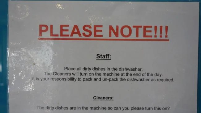 Kitchen Cops losing control of messy colleagues