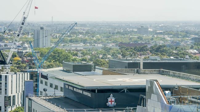 Royal Melbourne Hospital helipad closed by highrise apartment block construction The CourierMail