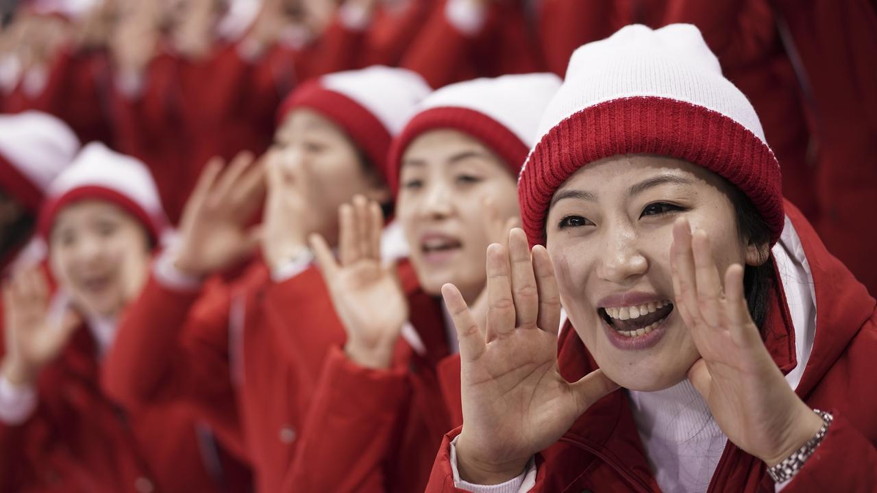 Winter Olympics 2018 North Korean cheerleaders are