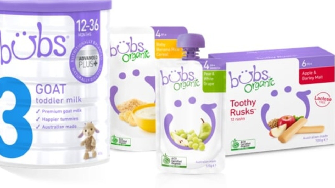 Bubs baby formula, milk, food to be sold at Chemist Warehouse The
