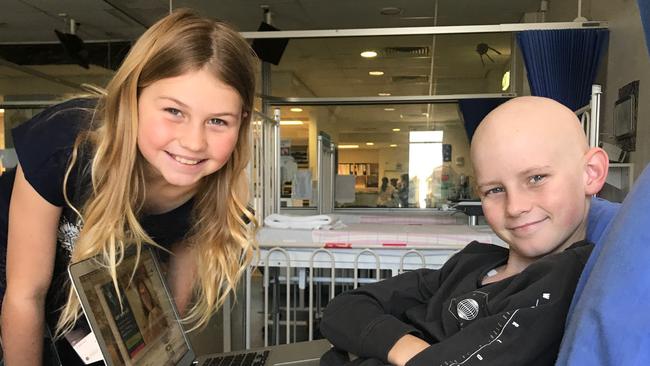 Cancer boy Jack, 11, thanks sister Ava, 9, for lifesaving bone marrow