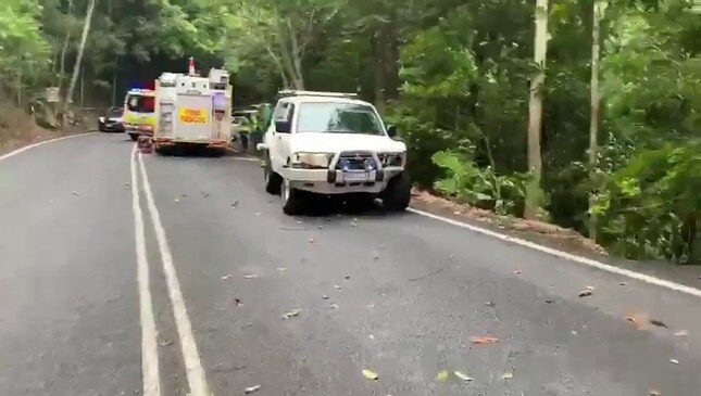 Cairns traffic Kuranda Range road closed due to crash near Henry Ross
