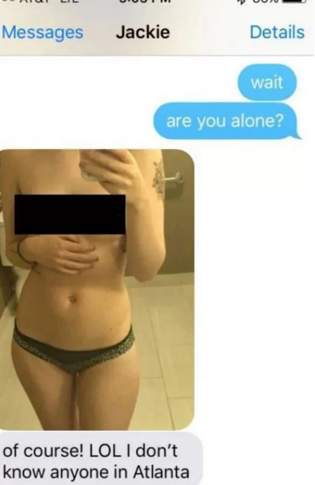 Man catches his girlfriend cheating when she snaps a sext to him with a