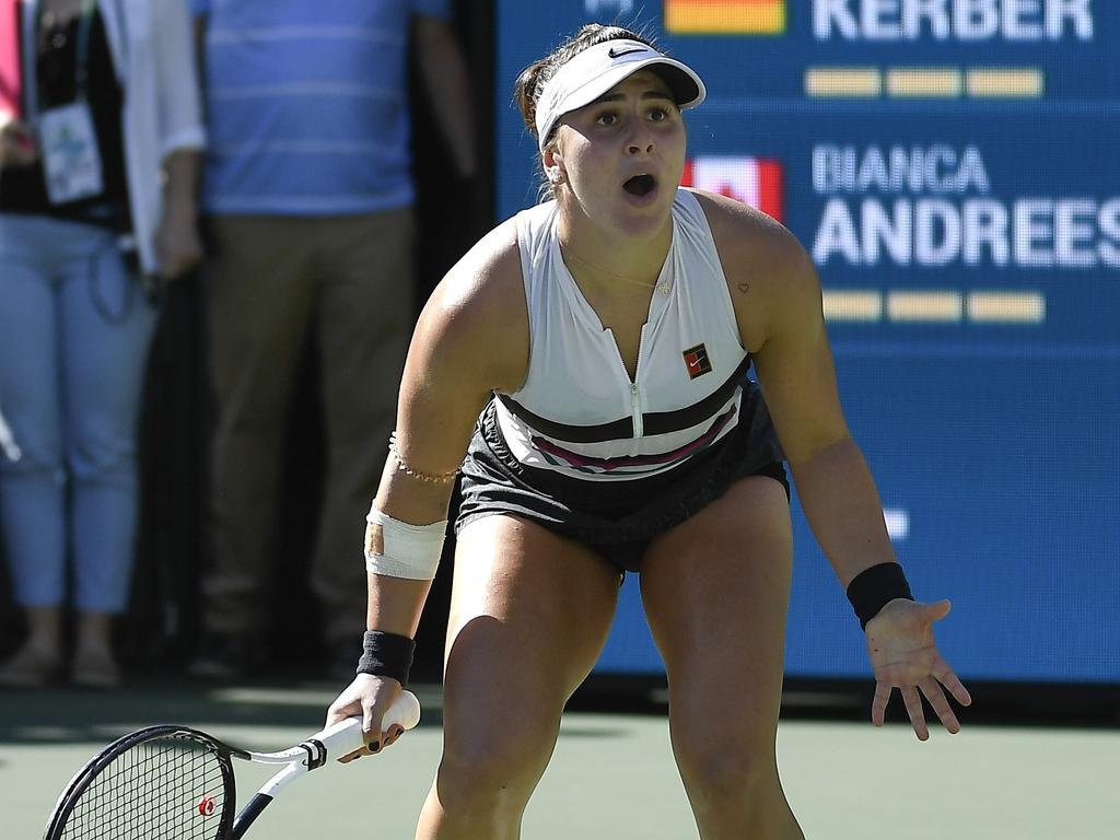 Indian Wells women’s final Bianza Andreescu def Angelique Kerber to