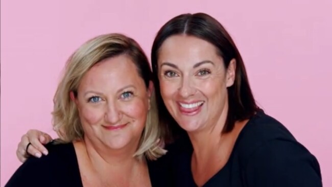 Celeste Barber McoBeauty tutorial with sister Olivia