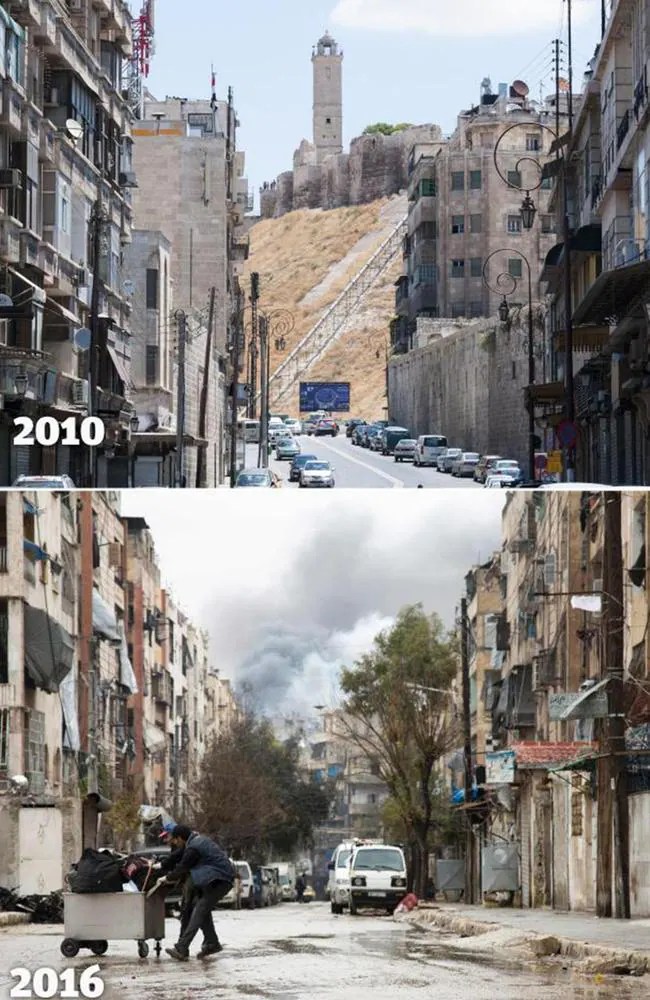 Syria ‘before and after’ photos reveal war’s terrifying toll