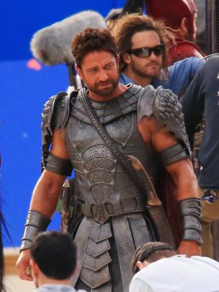 Gerard Butler’s buff physique shows why he’s fit for the leading part