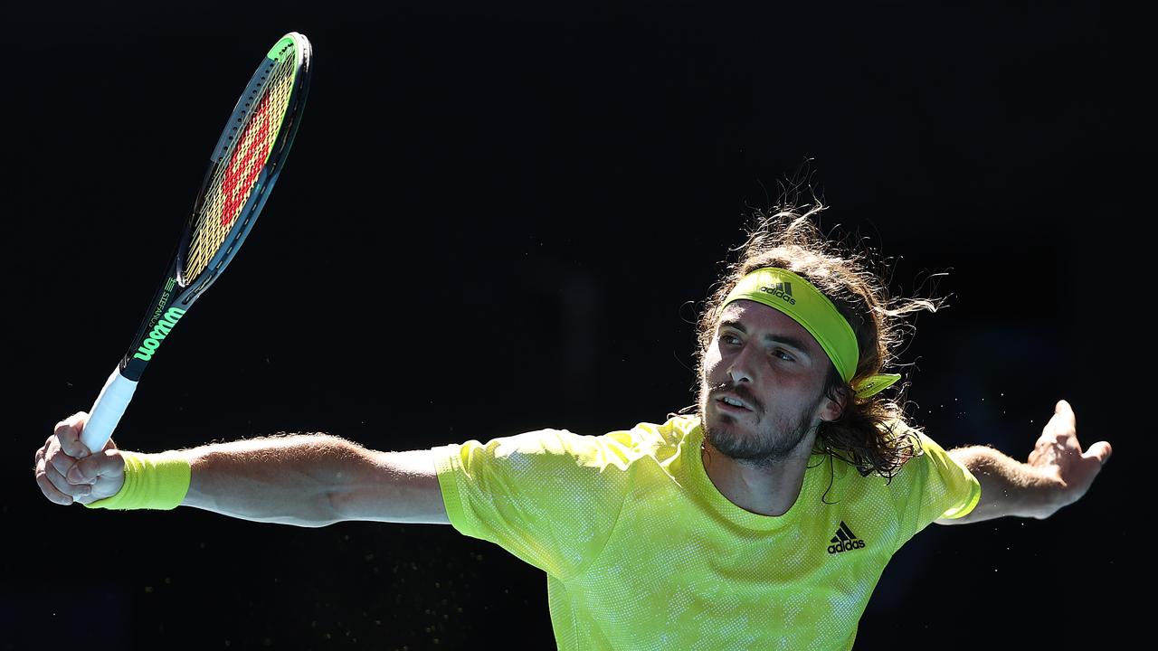 Greece's stefanos tsitsipas takes on australia's thanasi kokkinakis in the 2nd round of the men's singles. Australian Open Tennis Stefanos Tsitsipas Races Through Round 3 Daniil Medvedev Wins In Five Sets