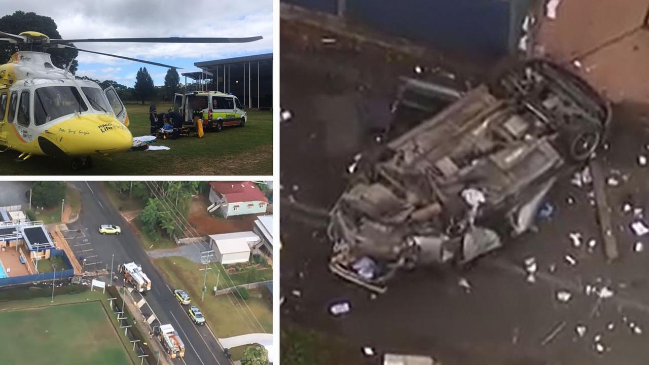 Two trapped after car overturned at Mt Tamborine Gold Coast Bulletin