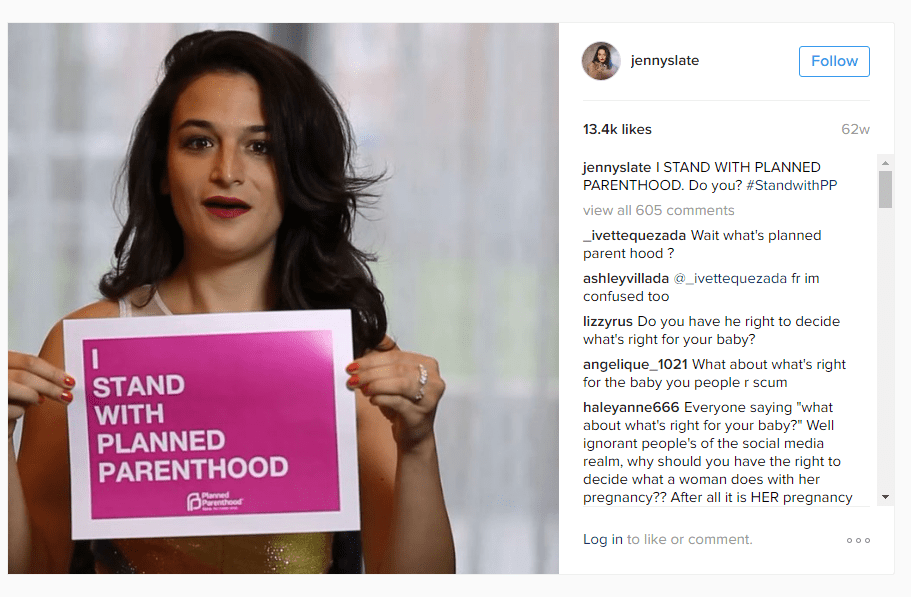 100th Anniversary 100 Celebrities Who Support Planned Parenthood