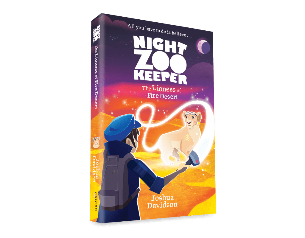 Night Zookeeper The Lioness of Fire Desert Night Zookeeper