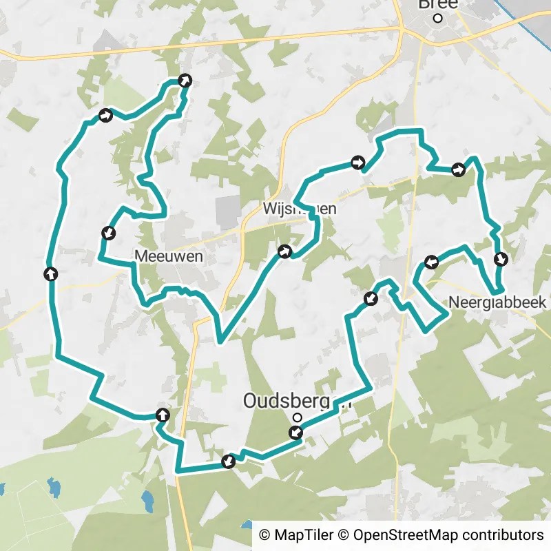 Fietsroutes in Oudsbergen Fietsknooppunt.be