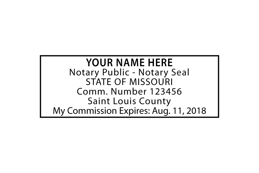 Missouri Notary Stamp »