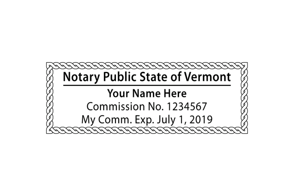 Vermont Notary Stamp » Fast Shipping »