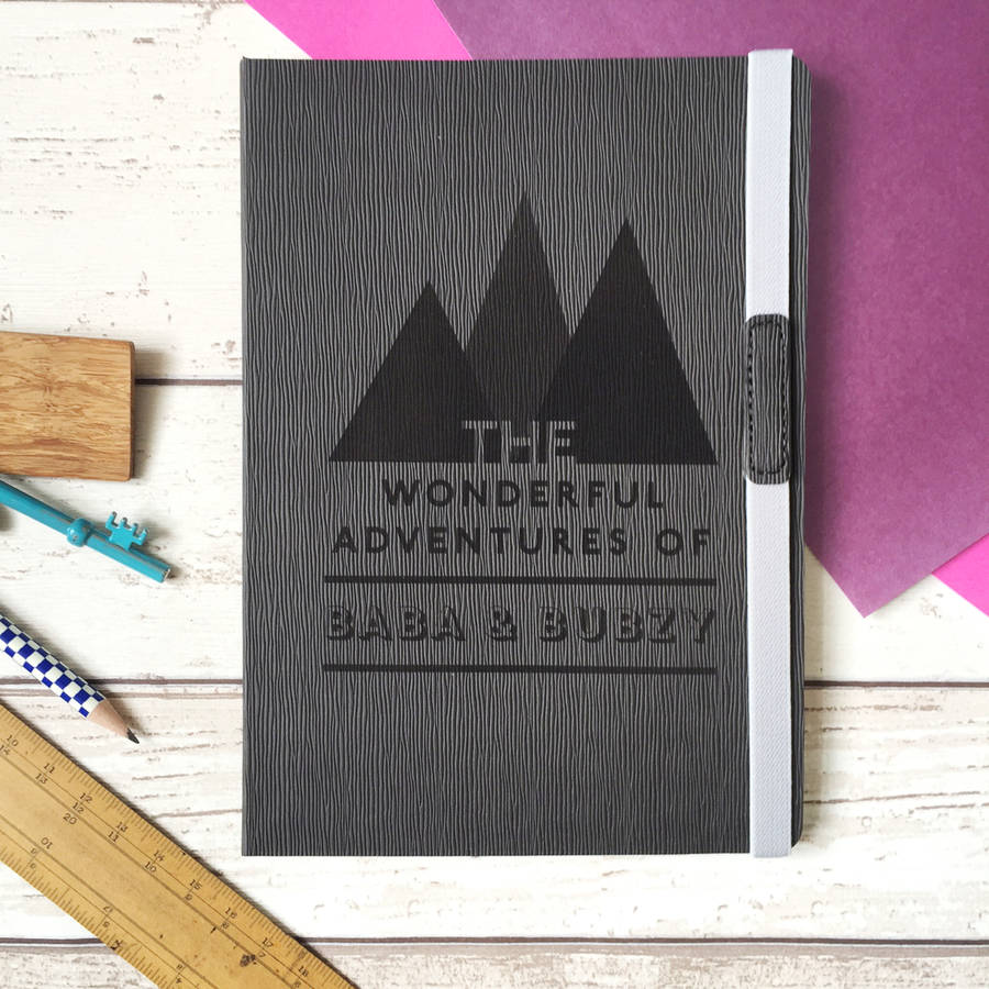 Adventures With Dad Personalised Notebook By Luna Studio Designs