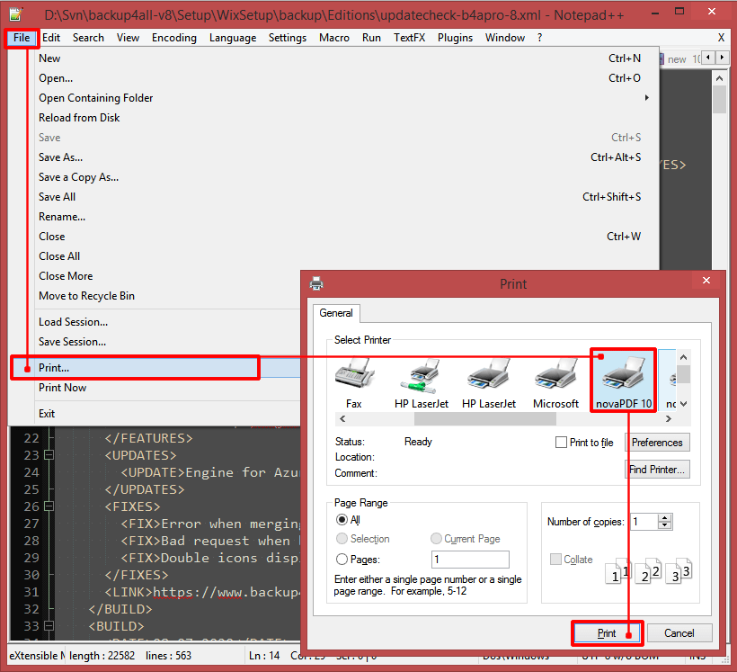 Create xml notepad pastordevelopment