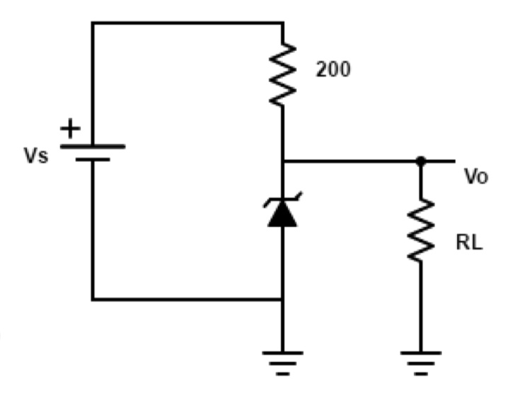 SOLVED A shunt regulator utilizes a zener diode which has a voltage of