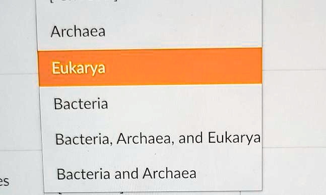 SOLVED: Archaea Eukarya Bacteria Bacteria, Archaea, and Eukarya