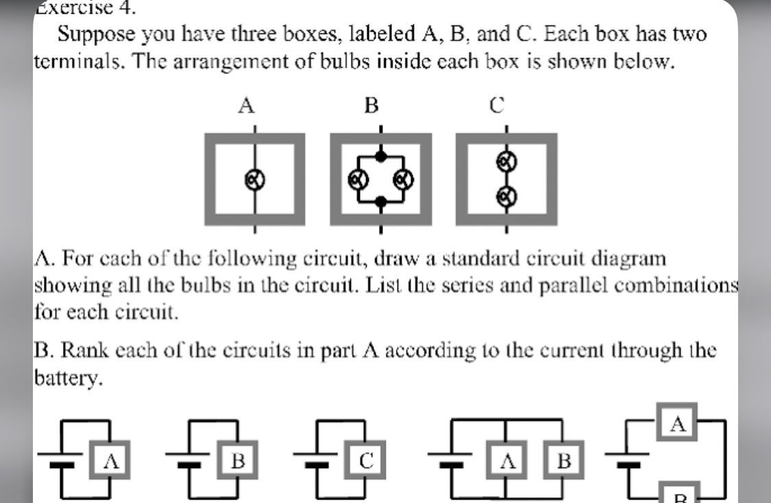 SOLVED Exercise 4. Suppose you have three boxes, labeled A, B, and C