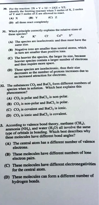 Browse Questions For Chemistry 101