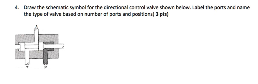 SOLVED: Draw the schematic symbol for the directional control valve