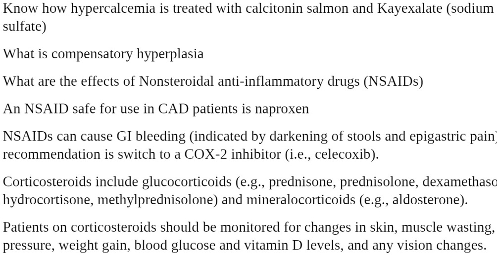 SOLVED Know how hypercalcemia is treated with calcitonin salmon and