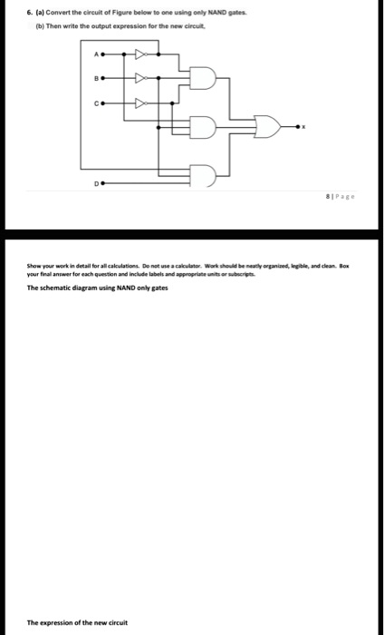 SOLVED: 6. (a) Convert the circuit of Figure below to one using only