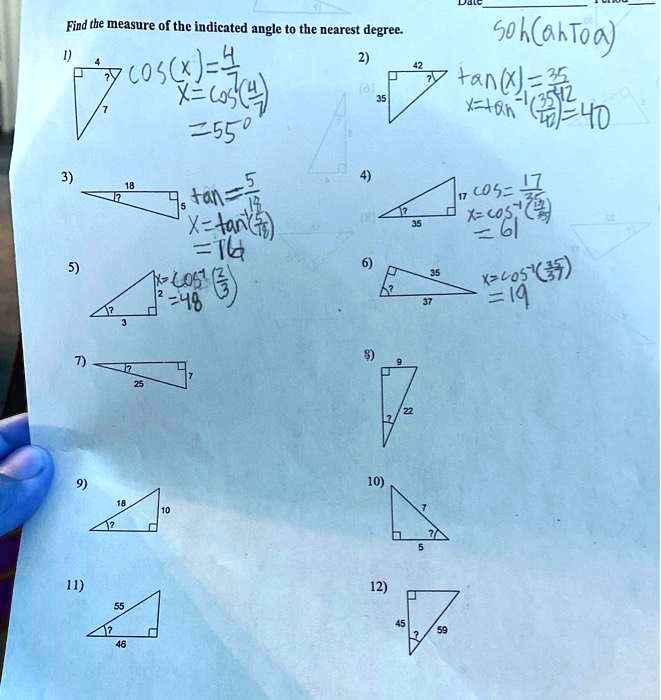 Solved: Find The Measure Of The Indicated Angle To The Nearest Degree Gkgaatoq) 70X44D4 Tanlyo Xateh 355 Tan = 005= Tank X2C61 Iq L0St Xlos 5"1(37) 740 =Iq