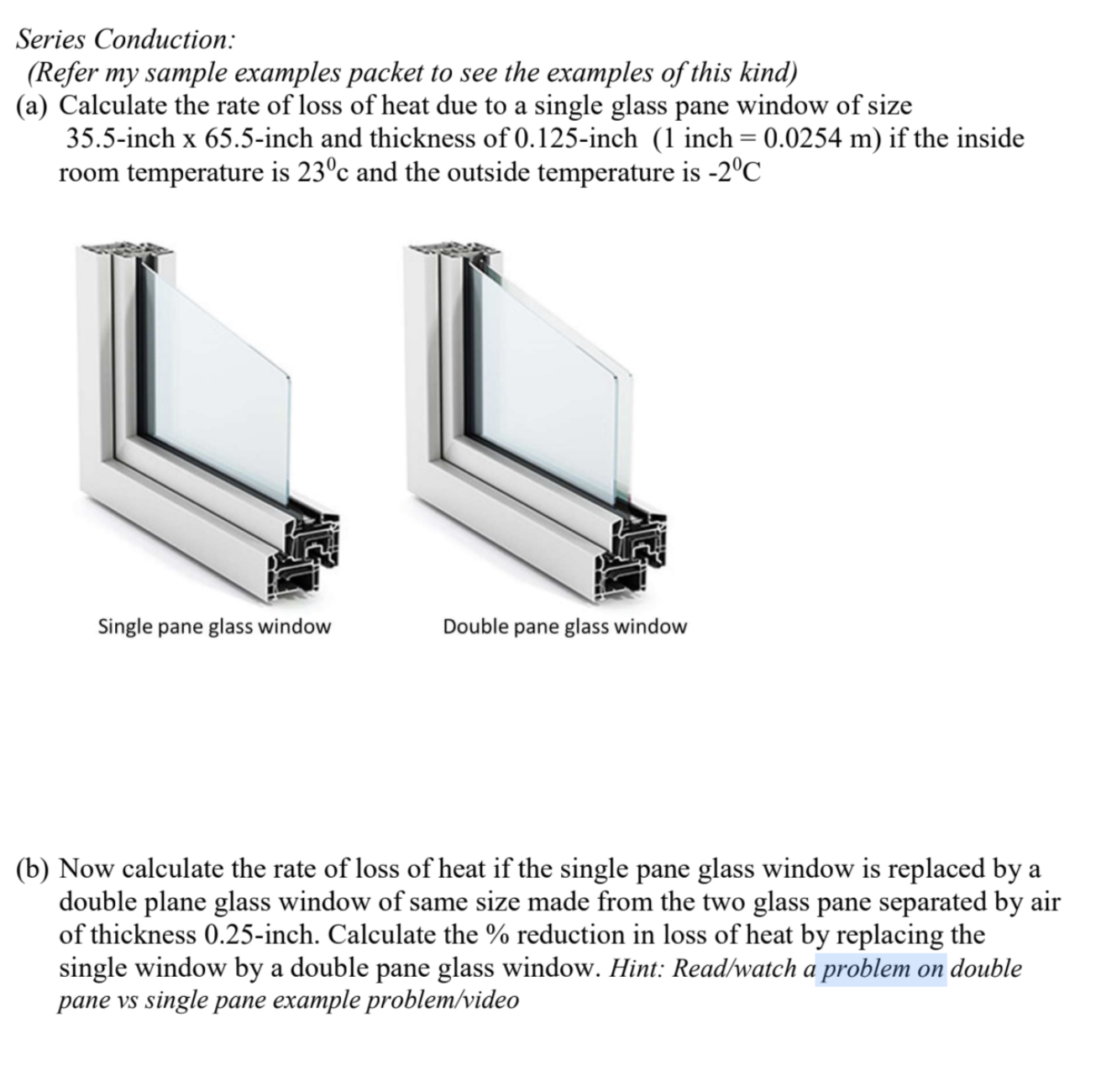SOLVED Series Conduction (Refer my sample examples packet to see the