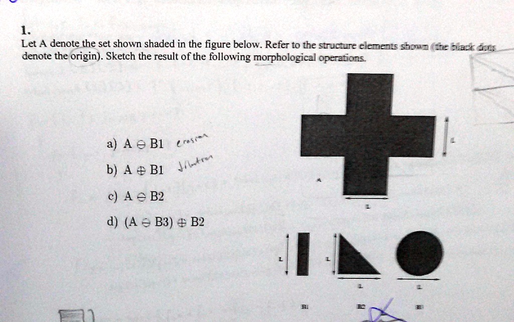 SOLVED Let A denote the set shown shaded in the figure below. Refer to