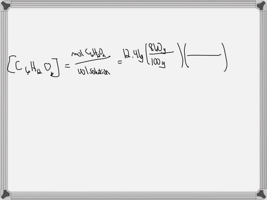 SOLVED: What is the molarity of C6H12O6 in an aqueous solution that is