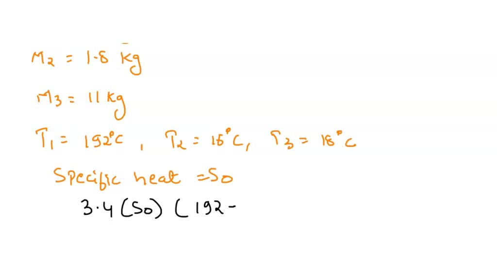SOLVED Calculate the specific heat of a metal from the following data
