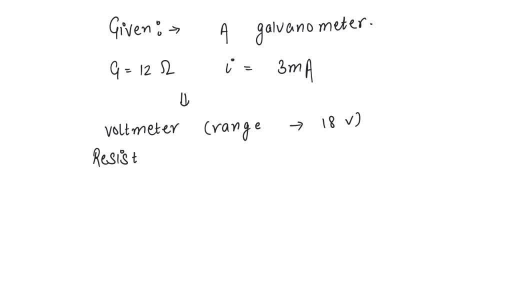 SOLVEDA galvanometer with a resistance of 12 ohm gives