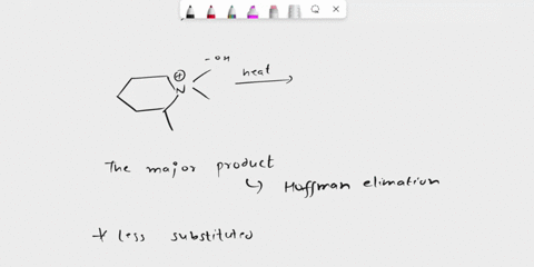 Solved: 'Draw The Major Organic Product Formed By Heating The Following Quaternary Ammonium Hydroxide Salt: Heat Oh'