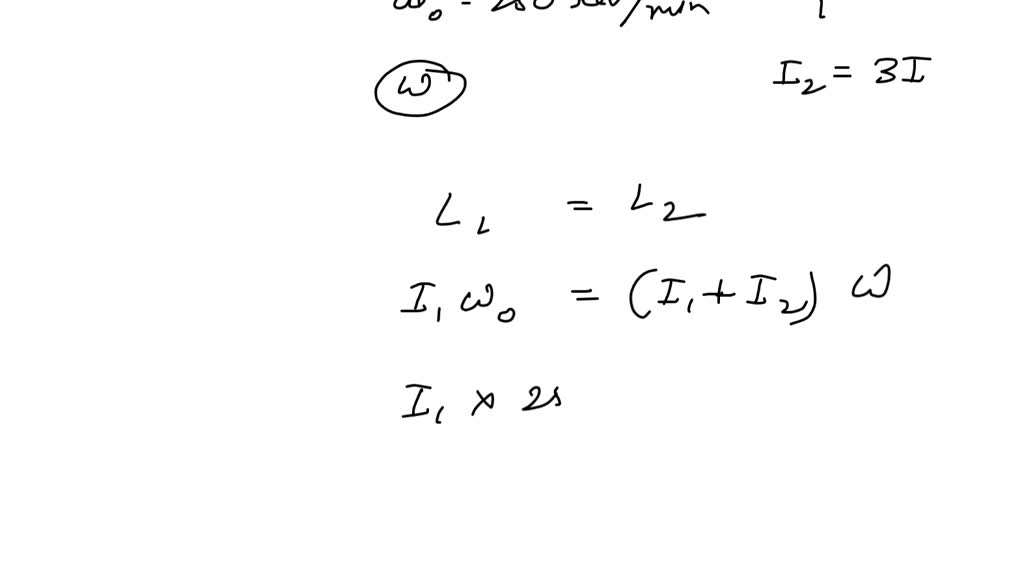 SOLVED A flywheel rotates without friction at an angular speed ω0