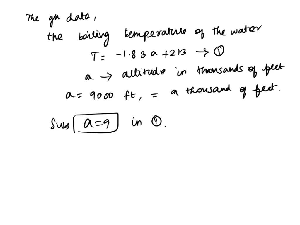 SOLVED In the century, explorers used the boiling point
