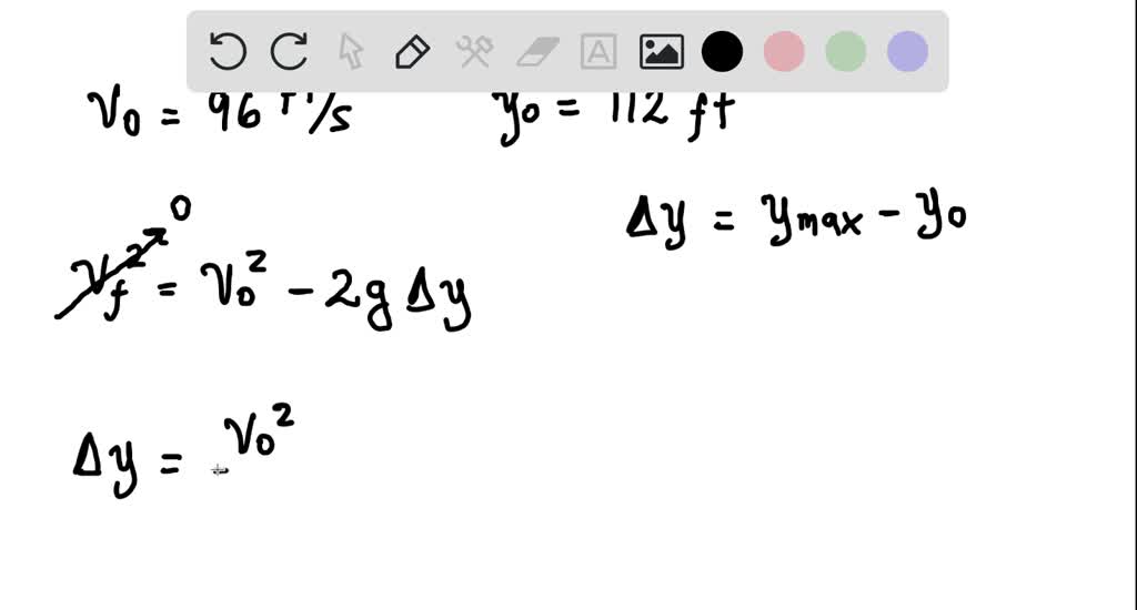 SOLVED A stone is thrown vertically upward with a velocity of 96 ft/s