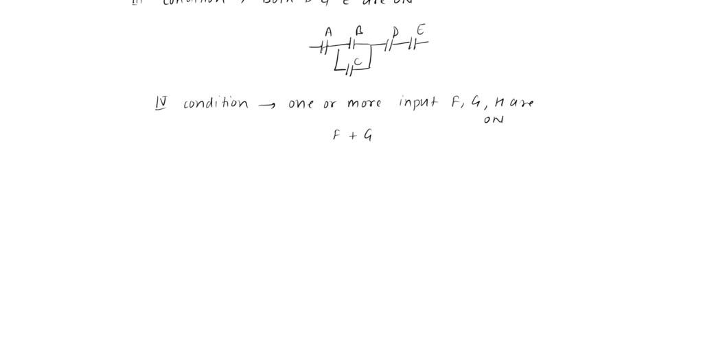 SOLVED: Q3 Suppose we have a PLC connected to three pushbutton switches
