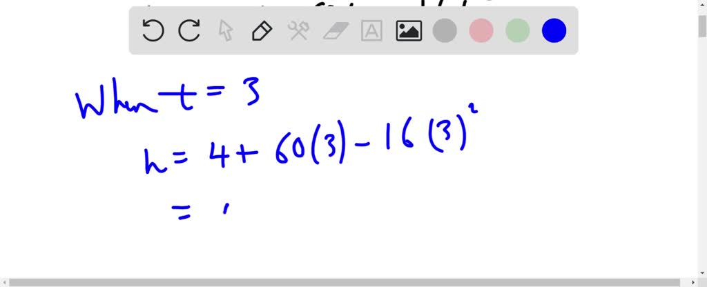 Solved: A Football Was Kicked Vertically Upward From A Height Of 4 Feet With An Initial Speed Of 60 Feet Per Second. The Formula H=4+60 T-16 T^2 Describes The Ball's Height Above