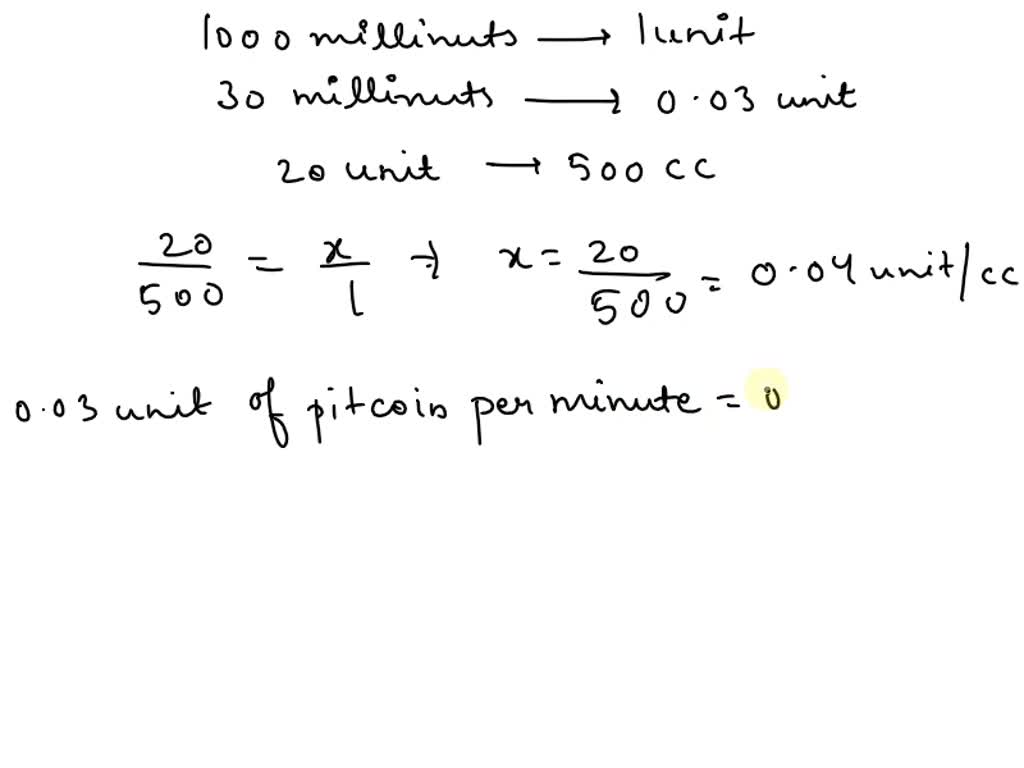SOLVED The order is for 30 milliunits of Pitocin (Oxytocin) per minute