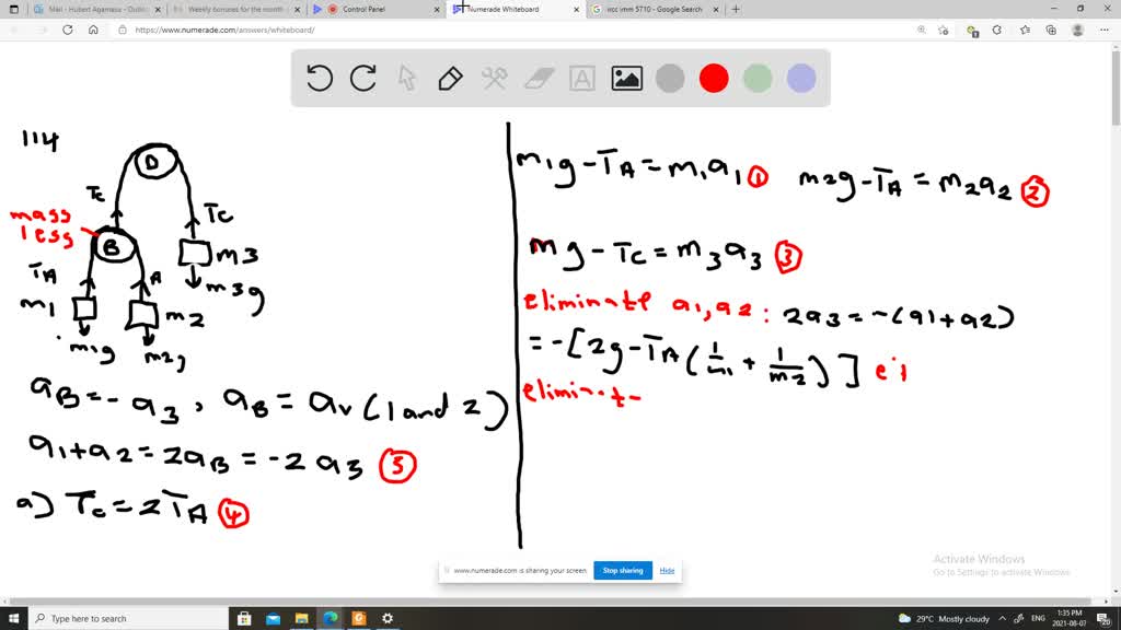 SOLVED (Figure 1) shows an Atwood machine that consists of two blocks