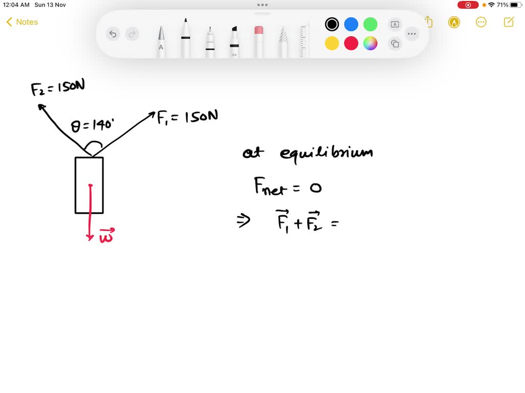 SOLVED Q1) A traffic light is supported by two cables that are 140