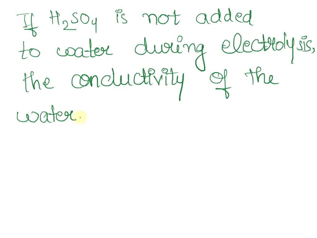 Solved: H2So4 Is Added To A Large Beaker Of Water. How Is The Solution Different From The Original Water?