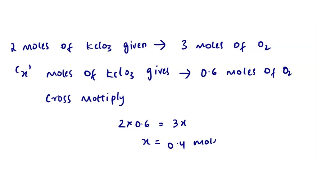 SOLVED Potassium perchlorate; KCIO , = heating form